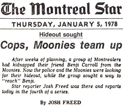 The Montreal Star Tuesday, January 5, 1978 The Moon Stalkers